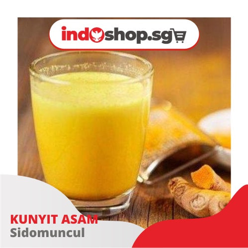 Sido Muncul Turmeric Tamarind Drink | Kunyit Asam Sirih | Kunyit Asam Fiber - 5 Sachets x 25g per Pack