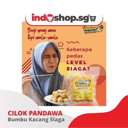 Chewy Tapioca Balls with Peanut Sauce | Cilok Kacang Pandawa 300 gr 3 level kepedasan