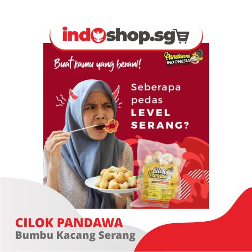 Chewy Tapioca Balls with Peanut Sauce | Cilok Kacang Pandawa 300 gr 3 level kepedasan