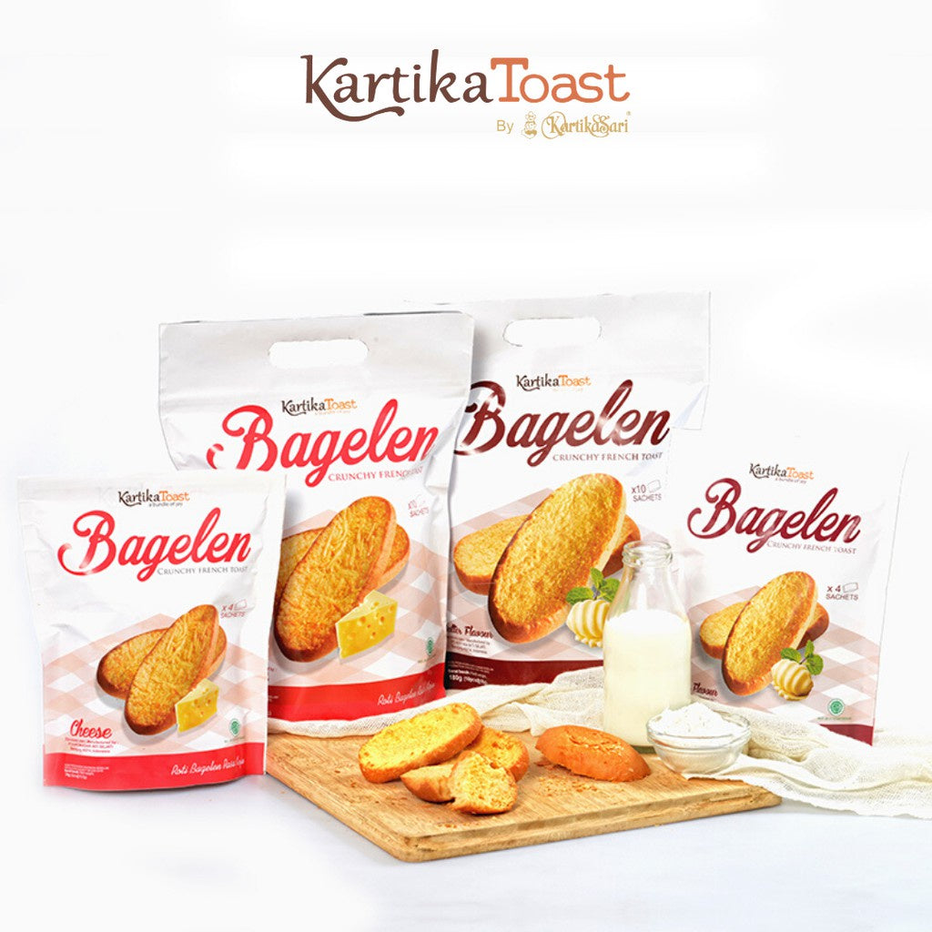Dry Toast Bread 10 small packs | Kartika Toast Bagelen Kartika Sari