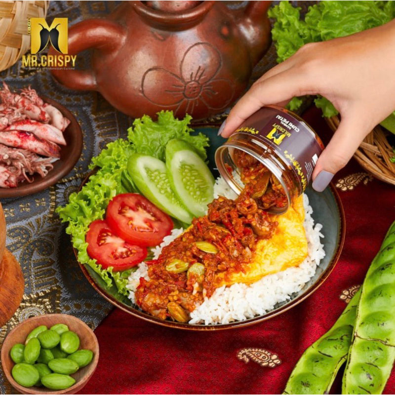 Chili Ready to eat | Sambal Mr Crispy | Cumi Asin | Petai | Jengkol | Bajak Ebi | Teri Medan #indoshop#