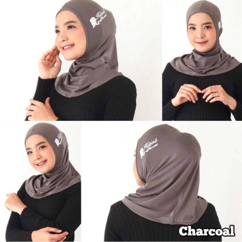 Hijab Sport Olahraga Gym Lari Renang Kerudung Instant