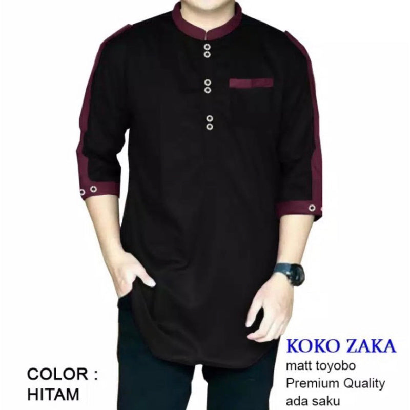 Baju Koko ZAKA | Kemeja koko Pria Muslim