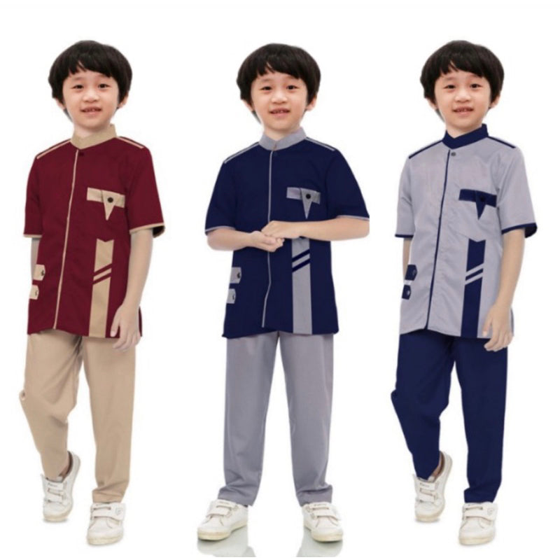 Baju dan Celana Koko anak Fatih usia 2-12 tahun #indoshop#