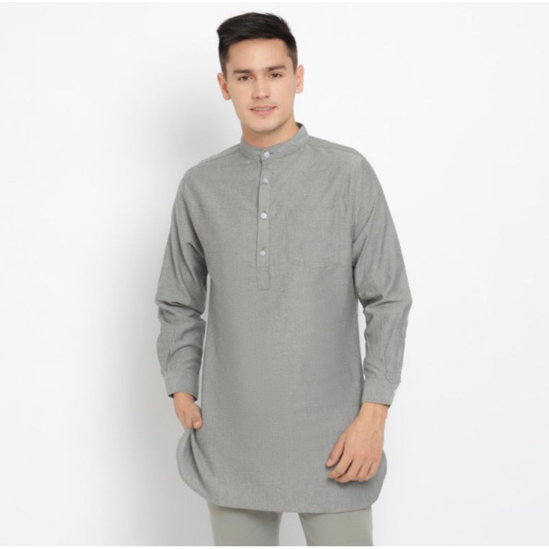 Baju Koko Kurta Pria Salman - Toraformen Lengan Panjang Premium Katun