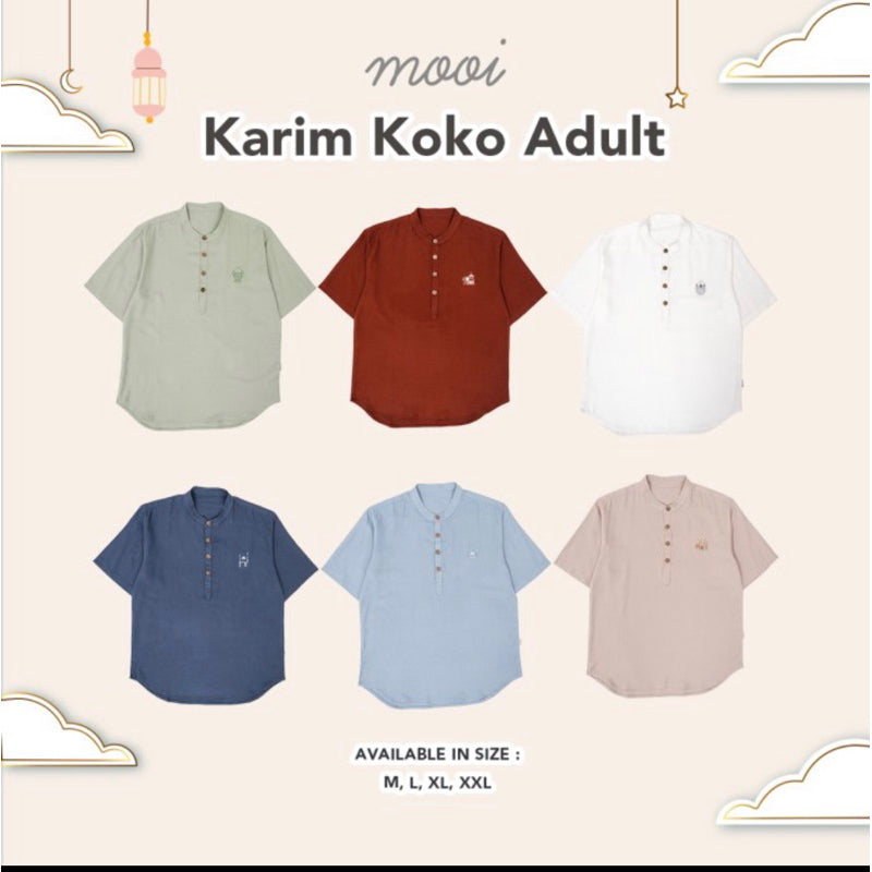 Mooi Kemeja Koko Baju Koko Pria Karim