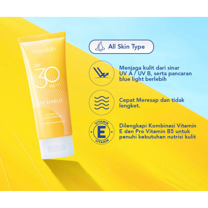 WARDAH UV Shield Essential Sunscreen Gel SPF 30 PA +++ 40ml Sunscreen
