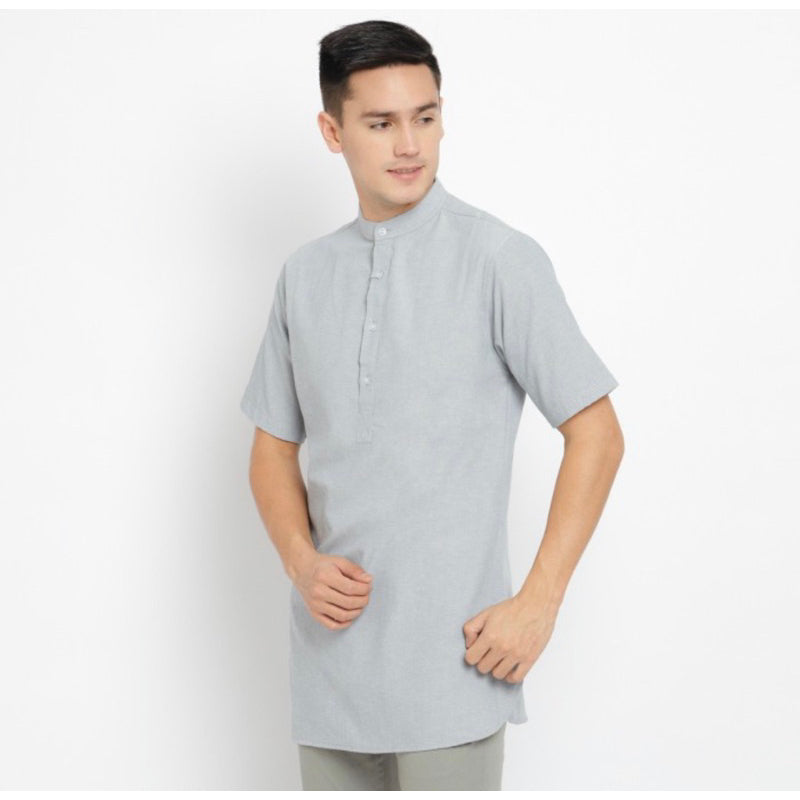 Baju Koko Kurta Pria Ankara - Toraformen Lengan Pendek Premium Katun