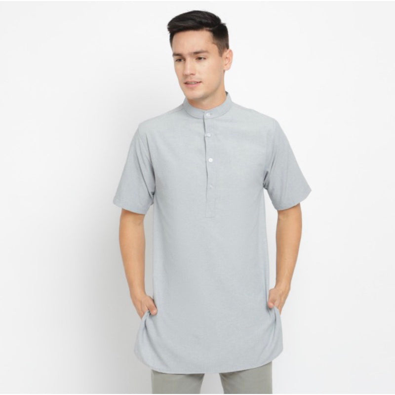 Baju Koko Kurta Pria Ankara - Toraformen Lengan Pendek Premium Katun
