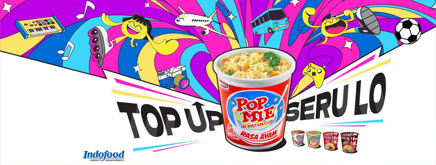 WHOLESALE Pop Mie Cup Bundle of 24x 75GR | 1 Carton Mix Flavors | Instant Noodle
