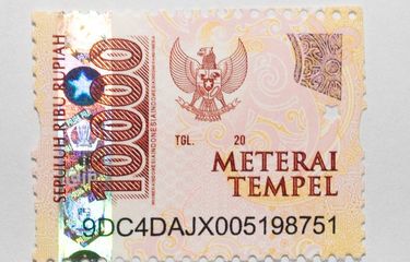 Authentic Materai 10000 Local SG stock KBRI dokumen Indo / Meterai 10000