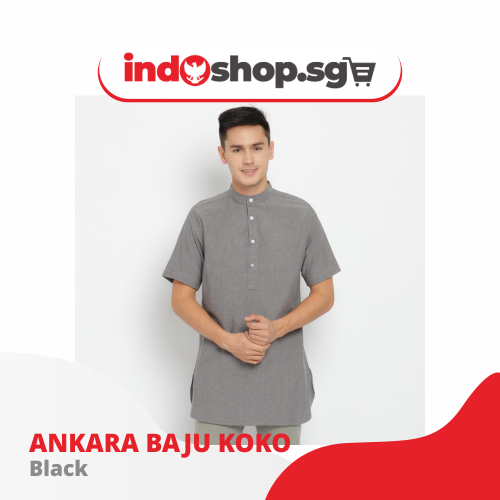 Baju Koko Kurta Pria Ankara - Toraformen Lengan Pendek Premium Katun