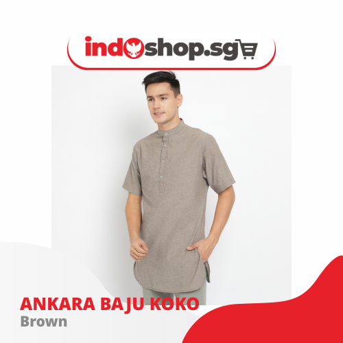 Baju Koko Kurta Pria Ankara - Toraformen Lengan Pendek Premium Katun