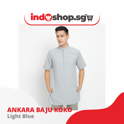 Baju Koko Kurta Pria Ankara - Toraformen Lengan Pendek Premium Katun