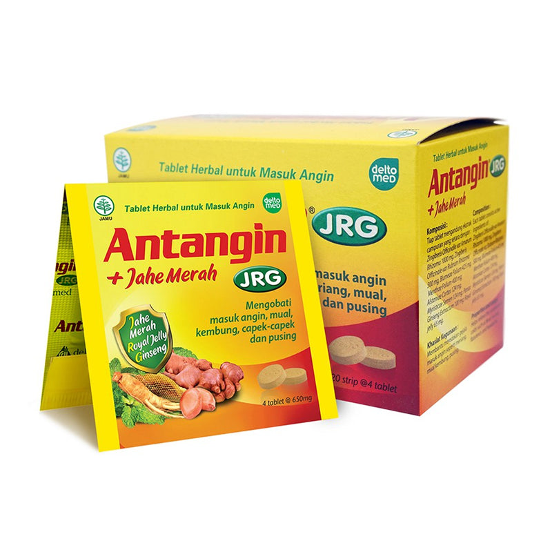 Antangin JRG Herbal Syrup for Cold | Antangin JRG + Madu Sirup Herbal Box 12 Sachet