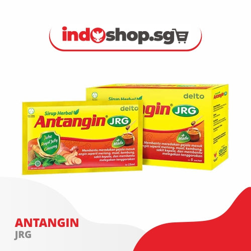 Antangin JRG Herbal Syrup for Cold | Antangin JRG + Madu Sirup Herbal Box 12 Sachet - Meredakan Masuk Angin