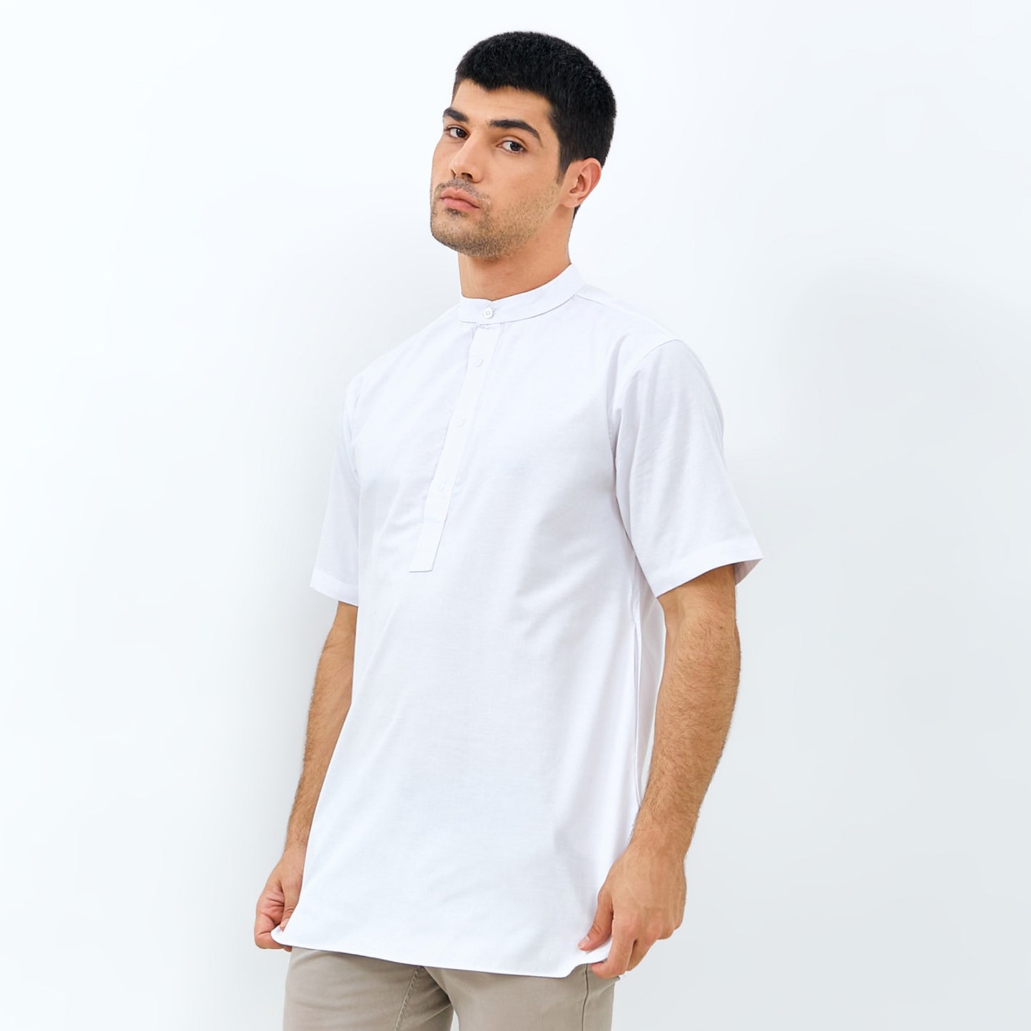 Baju Koko Kurta Pria Ankara - Toraformen Lengan Pendek Premium Katun