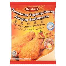 BESTARI Multipurpose Crispy Frying Flour Mix Original & Spicy | All-Purpose Crunchy Batter Coating | Halal Fried Chicken, Seafood & Vegetable Flour Mix 1kg