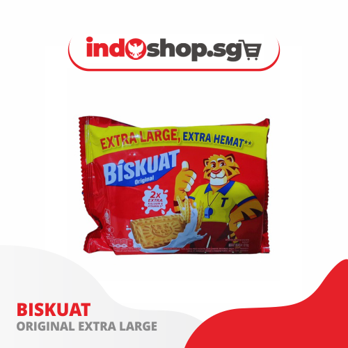 Biskuat Original Extra Large Crunchy Biscuits 106.4g | Nutritious Indonesian Biscuit | Family Size Snack