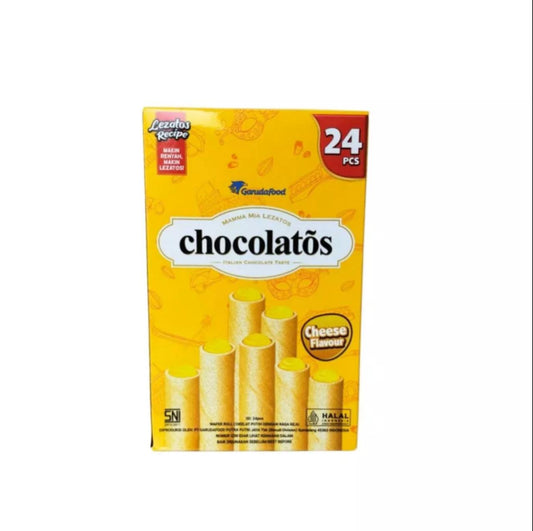 Premium Wafer Stick | Chocolatos Cokelat Stick Besar 14 gr (1 box 24 pcs)