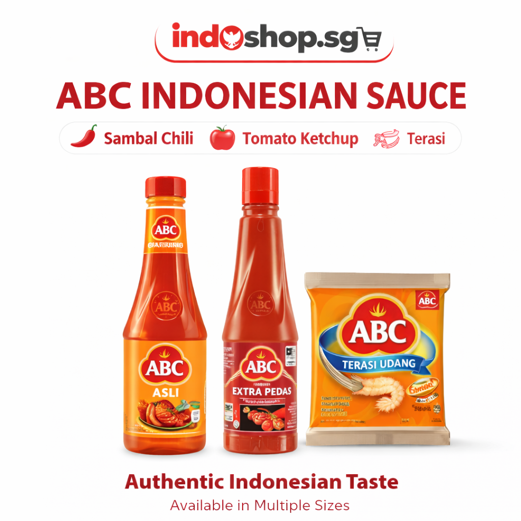ABC Dark Soy Sauce | Chili | Tomato sauce | Belacan | in Bottle and in Sachet