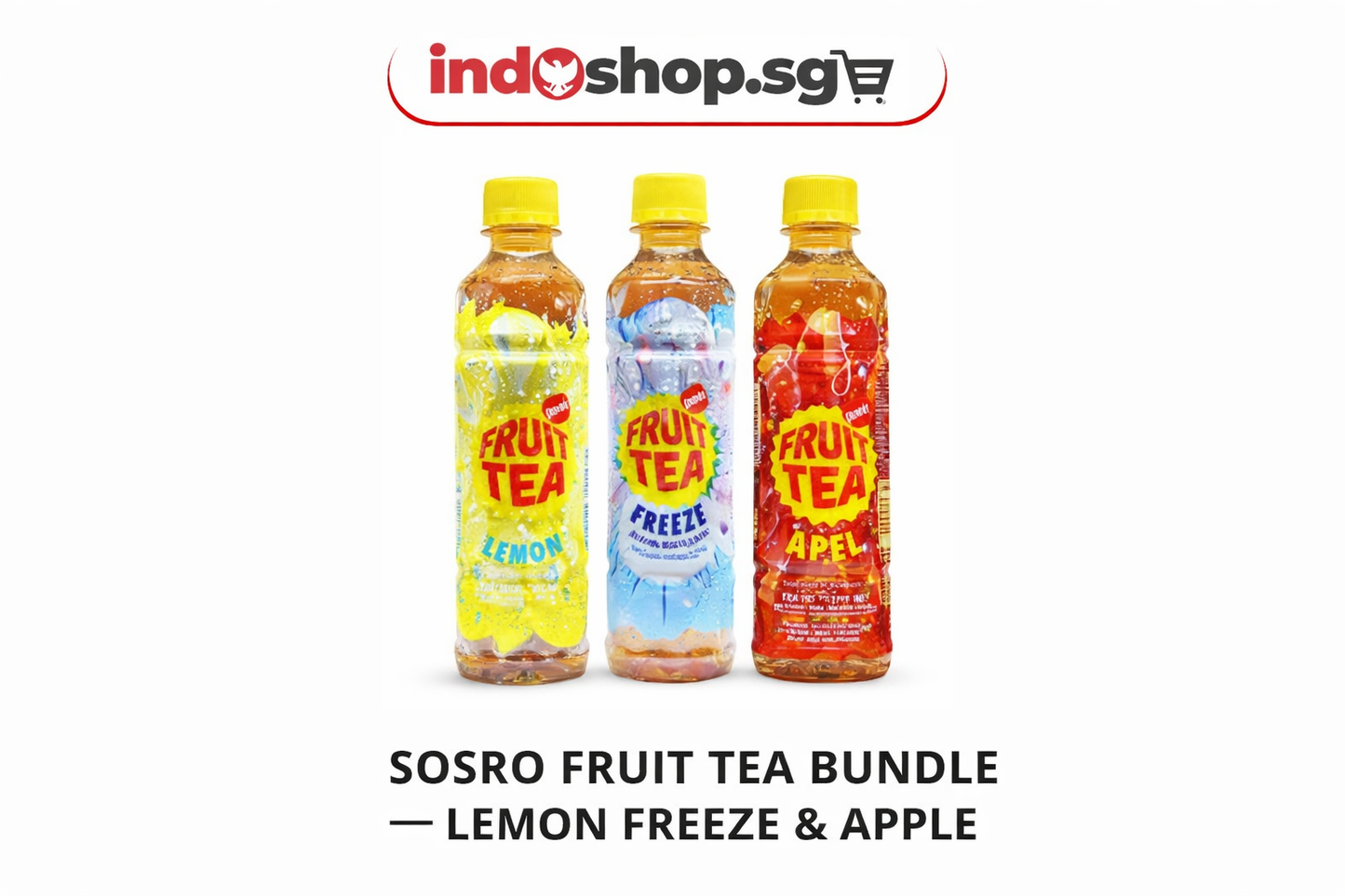 Sosro Fruit Tea – Lemon, Freeze & Apple 350 ml