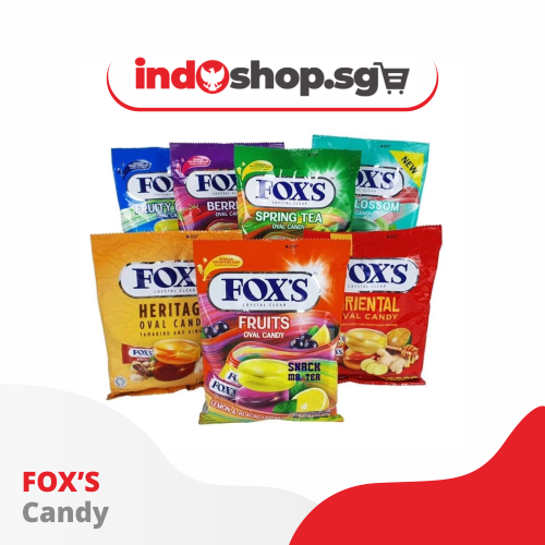 Fox's Crystal Clear Oval Candy – Bundle of 3 Packs