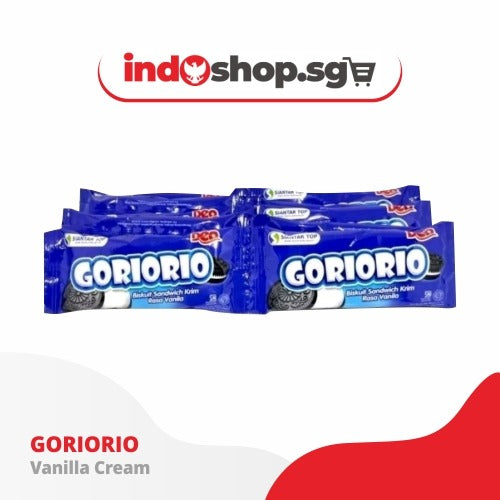 Goriorio Biskuit Sandwich Vanilla bundle of 20 sachets