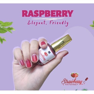 Strawberry Henna Nail Polish | Inai Kuku Halal 14 ml