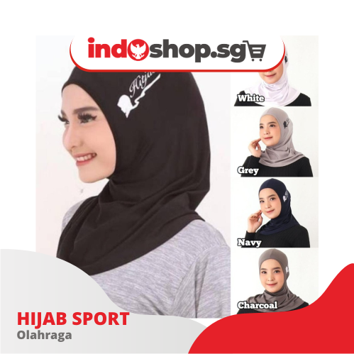 🏃‍♀️ HIJAB SPORT INSTANT | SPORTS HIJAB FOR GYM, RUNNING & SWIMMING | BREATHABLE JERSEY | ALL SIZE 🧕