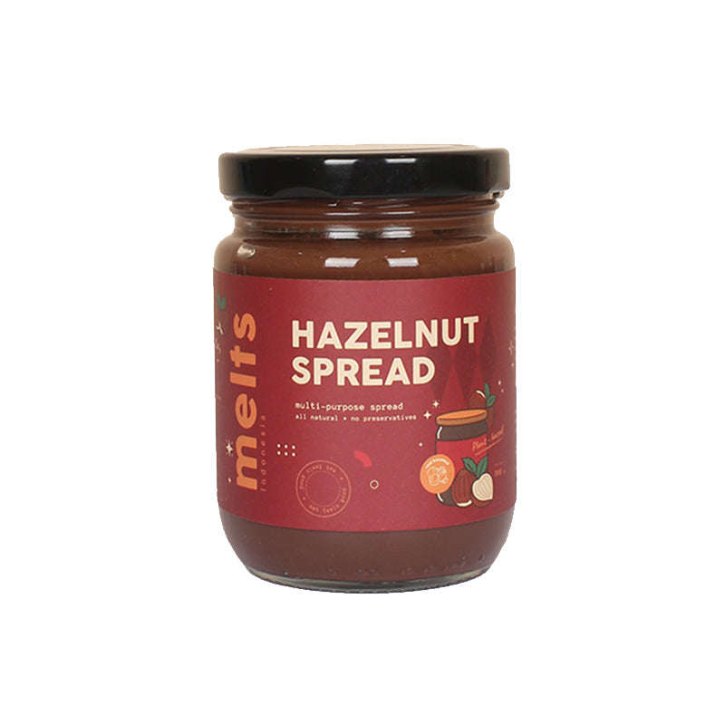 Melts Hazelnut Spread | Selai Cokelat Hazelnut Plant Based Vegan untuk Roti