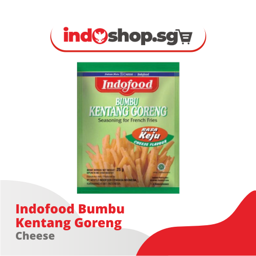 Indofood Bumbu Kentang Goreng 25GR | Cheese | Barbeque | Sweet Spicy | Barbeque Corn