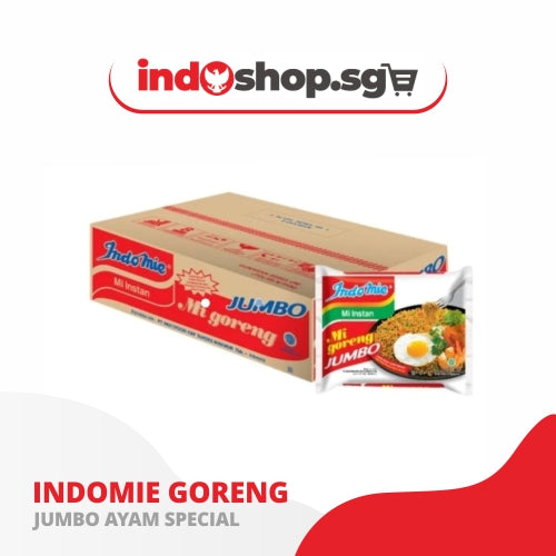 INDOMIE GORENG JUMBO CARTON @24 PCS | Instant Noodle | Indonesian Jumbo Instant Noodle