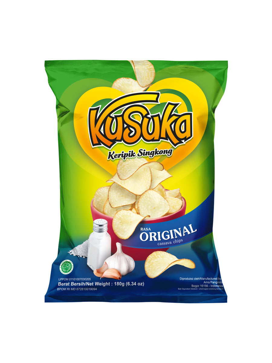 Cassava Tapioca Chips | Kusuka Keripik Singkong 180 gram