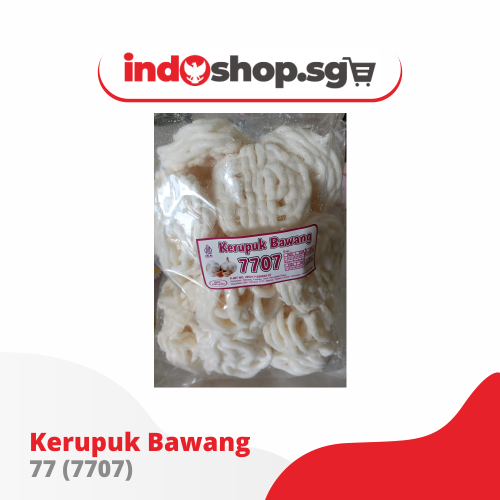 KERUPUK BAWANG & KERUPUK IKAN 77 (7707)  Crispy Indonesian Garlic / Fish Crackers