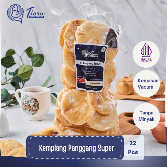 Krupuk Kerupuk Kemplang Panggang/Bakar Asli Bangka Tiara Snack Bangka