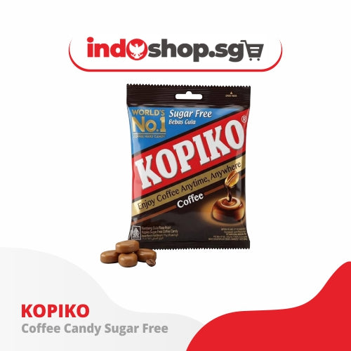 Kopiko Sugar Free Coffee Candy 75g | Original Indonesian Sugar-Free Coffee Candy | Rich Coffee Flavor | Halal Snack