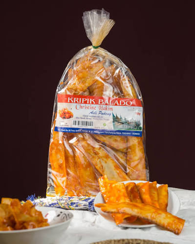 Crispy Cassava Chips | Kripik Balado | Sanjai Balado Christine Hakim 500 gr