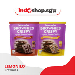 LEMONILO BROWNIES CRISPY 40GR CHOCOCHIPS AND CHEESE FLAVOUR ]  HEALTHY SNACK | INDOSHOP