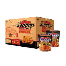 Mie Sedaap Cup Korean Spicy Chicken | Ayam Nampol | Kari Spesial | Rawit Bingit Kuah Ayam | Rawit Bingit Kuah Baso | Soto | Baso Spesial | Mi Goreng 1 cartoon (12 cup)