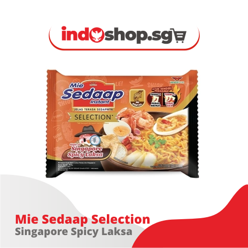 “Sedaap Instant Noodle Variety Pack – 10-pcs Mix (Ayam Bawang, Goreng, Singapore Laksa, Ayam Spesial, Korean Spicy)”
