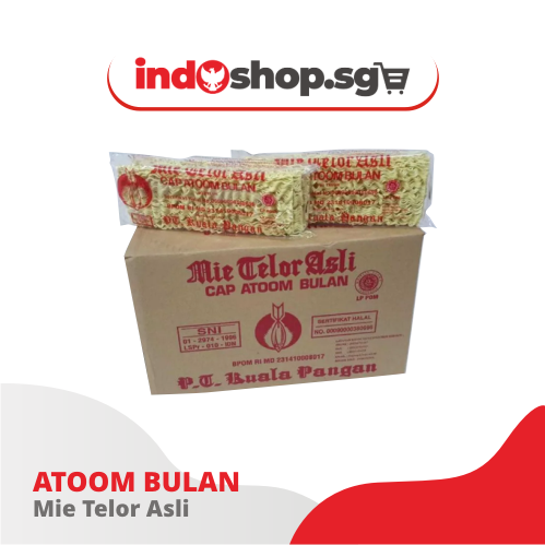 WHOLESALE Mie Telor ATOOM BULAN 200GR | EGGS NOODLES | 1 CARTON 20 PCS ...