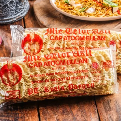 WHOLESALE Mie Telor ATOOM BULAN 200GR | EGGS NOODLES | 1 CARTON 20 PCS