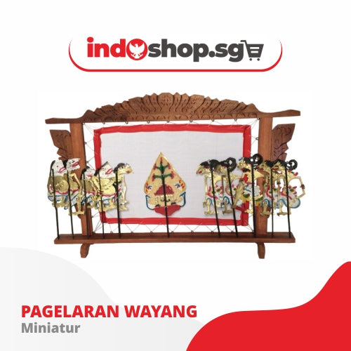 Traditional Indonesian Shadow Puppets | Miniatur Pagelaran Wayang Kulit berat 650 gram