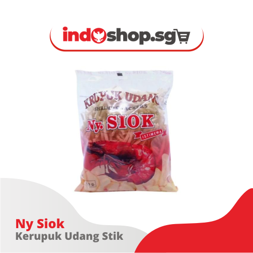 WHOLESALE Raw Prawn Cracker 500gr | Krupuk Udang Ny Siok | 1 Carton Oval 18pkt Stick 17pkt