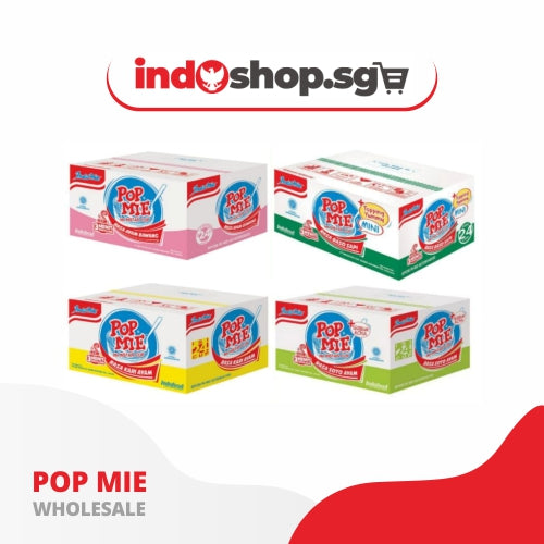 WHOLESALE Pop Mie Cup Bundle of 24x @75GR | 1 Carton Mix Flavors | Instant Noodle