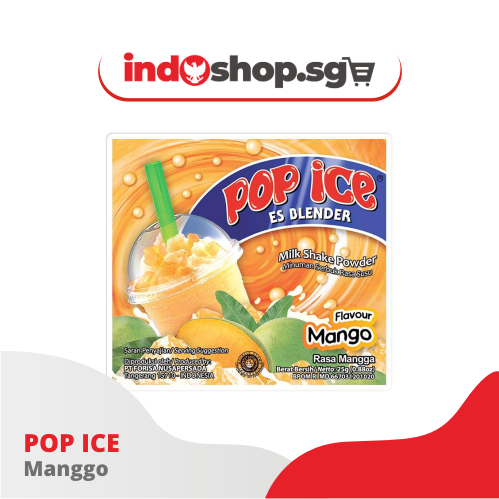 Pop Ice Avocado, Mango, Cappuccino, Strawberry & Vanilla Blue 1 renteng 10 pcs