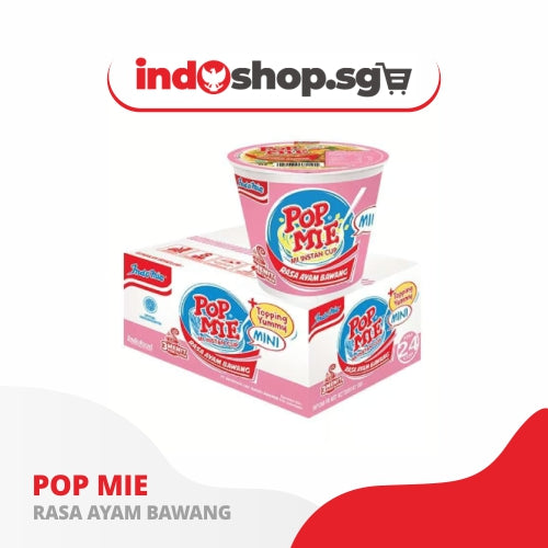 WHOLESALE Pop Mie Cup Bundle of 24x 75GR | 1 Carton Mix Flavors | Instant Noodle