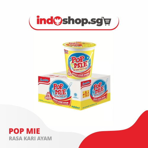 WHOLESALE Pop Mie Cup Bundle of 24x 75GR | 1 Carton Mix Flavors | Instant Noodle