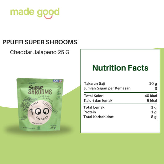 Ppuff Super Shrooms Snack Jamur Sehat